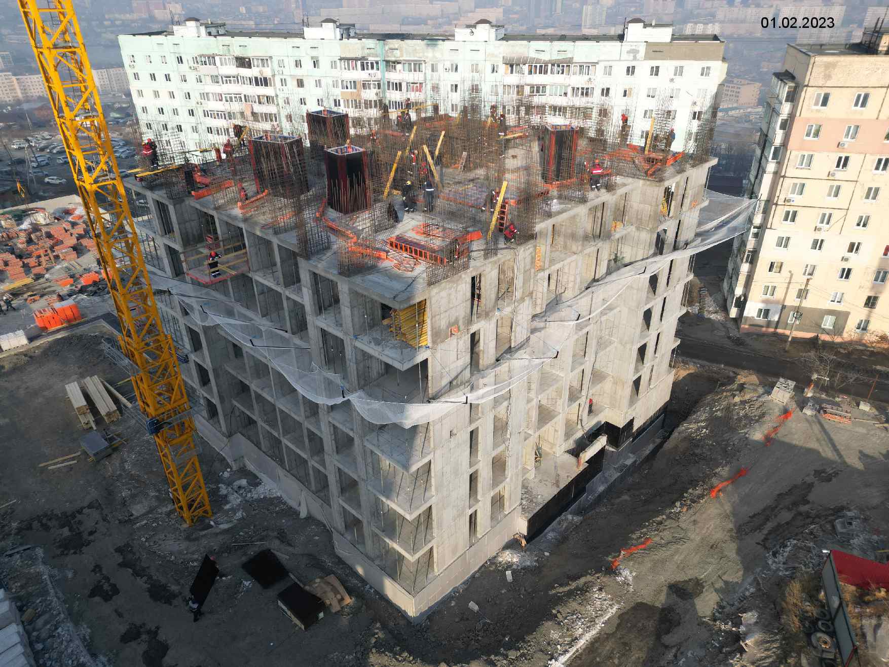 Жилой комплекс Каштановый двор, Февраль, 2023